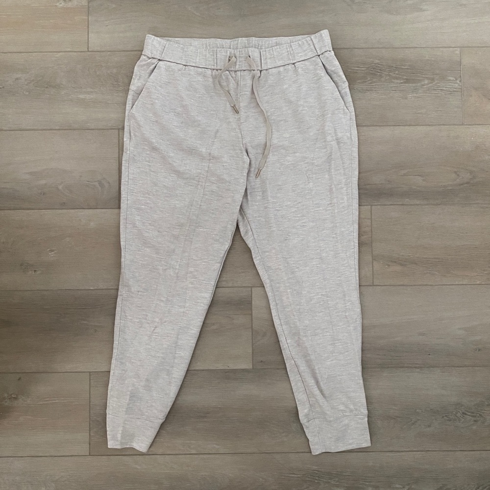 cream jogger sweatpants